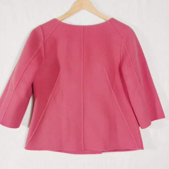 Talbots, NWT, Wool Blend Jacket, Kate Fit, Camellia Pink, 3/4 Sleeve, Size 10 - Picture 2 of 16